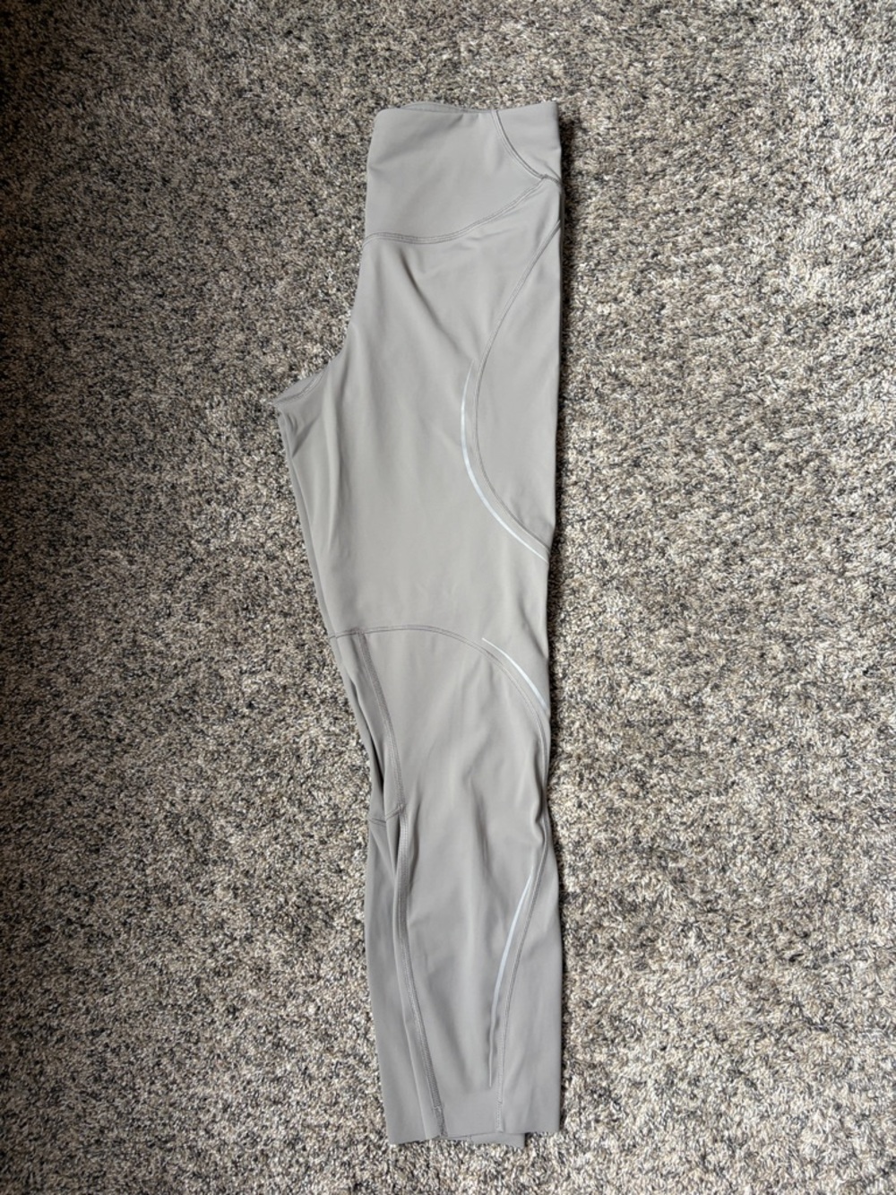 lululemon athletica Light Gray High-Rise Leggings